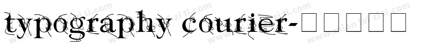 typography courier字体转换